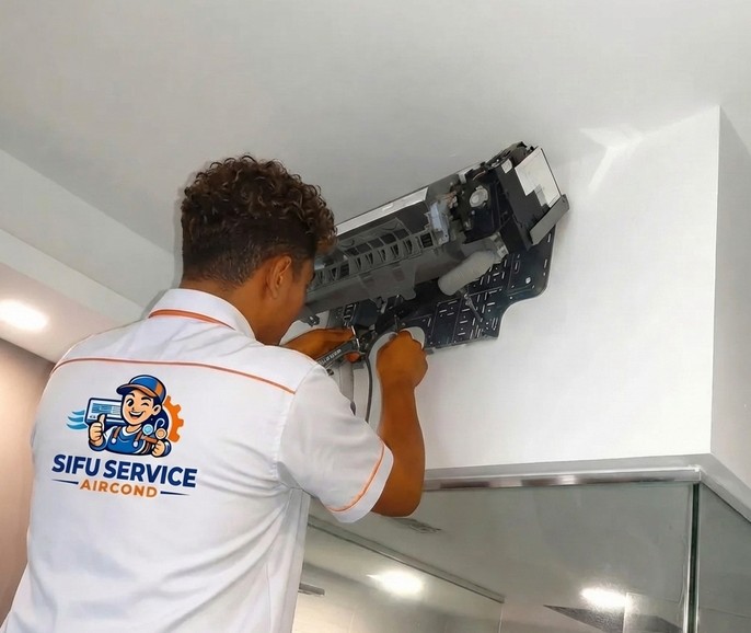 Repair baiki aircond